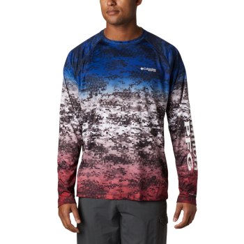 Columbia Super Terminal Tackle Long Sleeve, Sudaderas Camuflados Para Hombre | 259016-CES